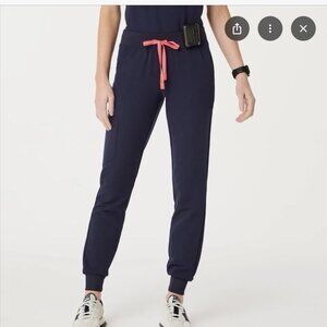 FIGS Women's Zamora Jogger Scrub Pants with Orange Drawstring XXL/S